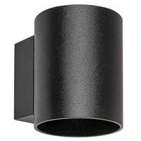 Minimalistyczna LAMPA ścienna KAUNAS 7020 Rabalux okrągły kinkiet metalowy do salonu czarny
