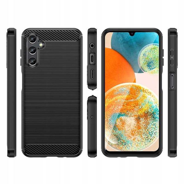 Spacecase Carbon Galaxy A24 4G Black zdjęcie 4