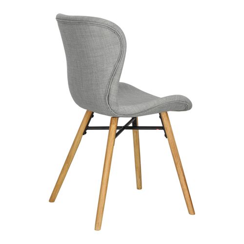 Krzesło Batilda light grey tapicerowane na Arena.pl