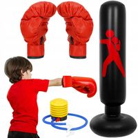 DMUCHANY WOREK BOKSERSKI TRENINGOWY STOJĄCY DLA DZIECI MMA RĘKAWICE 160cm