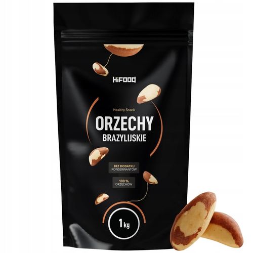 Orzechy Brazylijskie Naturalne Całe Jakość Wysoka 1kg HiFOOD Kawałki na Arena.pl