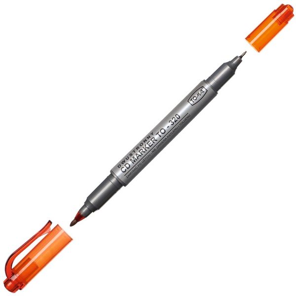 Pisak dwustronny do CD Toma TO-320 czerwony x25 zdjęcie 3