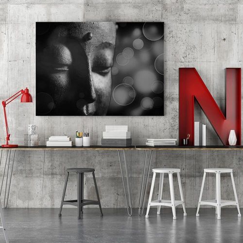 Obraz na płótnie - Canvas, Twarz Buddy koła 4 90x60 na Arena.pl
