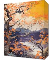 Obraz 30x40cm Złota Jesień nad Jeziorem