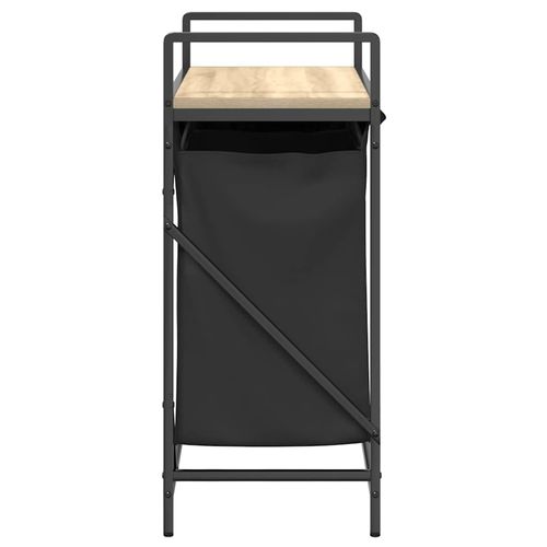 Kosz na pranie 2 przegrody z półką, dąb sonoma na Arena.pl