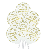 balony 12' Pierwsza Komunia Święta 6szt. | 43-40