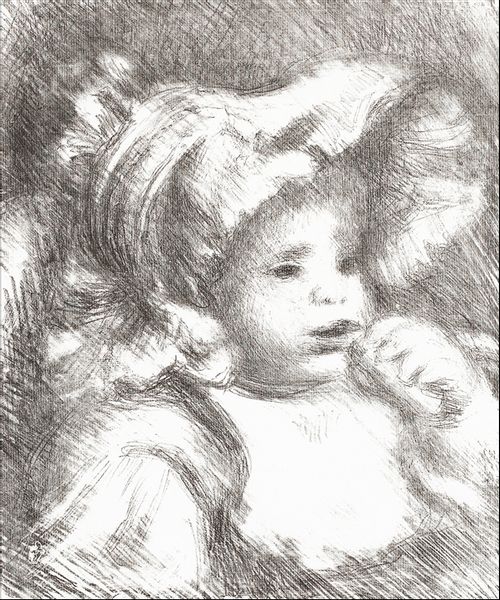 Child with a Biscuit, Pierre-Auguste Renoir - plakat 59,4x84,1 cm zdjęcie 1