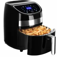 FRYTKOWNICA BEZTŁUSZCZOWA 3,7L 1900W AIR FRYER FRYTOWNICA LCD SMART CZARNA