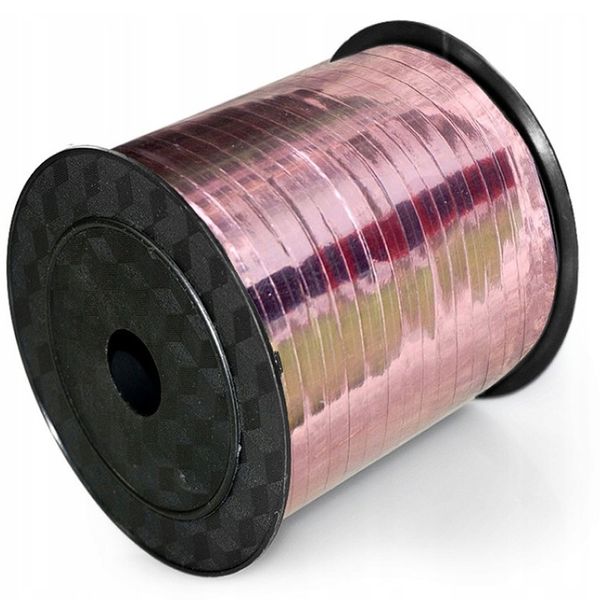 WSTĄŻKA DO BALONÓW METALICZNA ROSE GOLD 250M PARTY zdjęcie 3