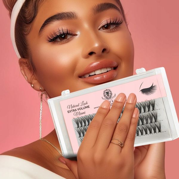 KĘPKI RZĘSY EYELASH Lewer Miami EXTRA VOLUME 10mm GĘSTE NATURALNE JEDWABNE zdjęcie 5