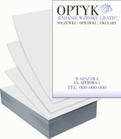 Ulotki A5 reklamowe firmowe 100 szt różne wzory SALON OPTYCZNY