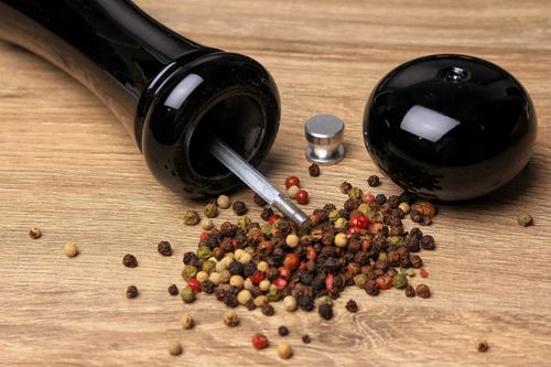 MŁYNEK RĘCZNY DO PIEPRZU i SOLI ZESTAW DUŻY MŁYNKI MIELENIA PRZYPRAW 2szt na Arena.pl