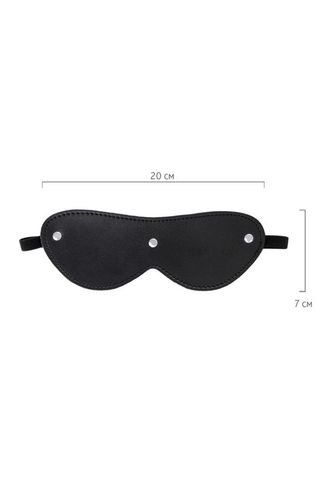 Anonymo Mask, Pu Leather, Black, 24 Cm na Arena.pl