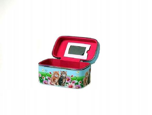 KUFEREK, 20x10x11 cm, KOTKI, lusterko na Arena.pl