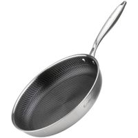 PATELNIA STALOWA 30cm Z POWŁOKĄ PLASTER MIODU E-7550