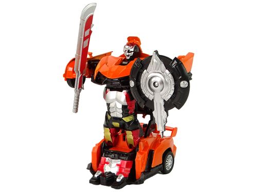 Zestaw 2w1 Auto Robot Transformers Czerwony Pomarańczowy na Arena.pl