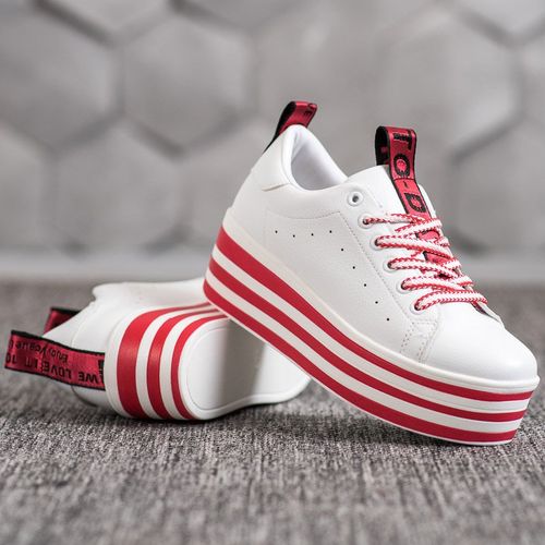 Trampki Na Platformie W Paski r.38 na Arena.pl