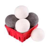 KULE WEŁNIANE KULKI do PRANIA ZMIĘKCZAJĄCE na KŁACZKI 7cm x 6szt