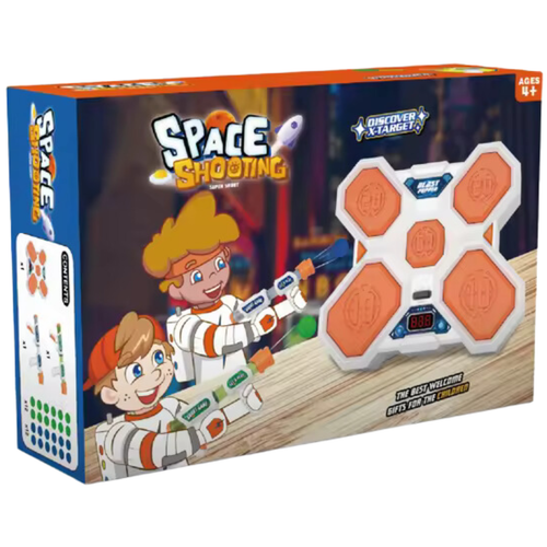 Gra Zręcznościowa Strzelanie Do Celu Tarcza Led Kulki +2 Pistolet Zabawkowy na Arena.pl