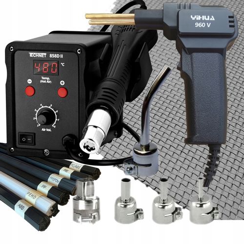 858D II 960V SPAWARKA PLASTIKU ZSZYWARKA TWORZYW DYSZA DŁUGA 6 TYPÓW SPOIW na Arena.pl