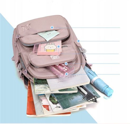 Plecak szkolny różowy (D072) na Arena.pl