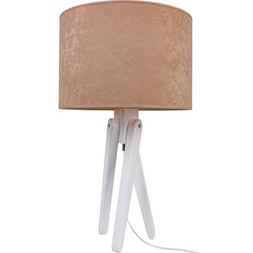 Lampa stołowa biały TRIVET beż na Arena.pl