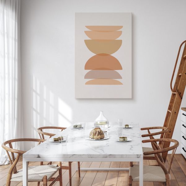 Obraz Na Płótnie Do Salonu Minimalizm Styl Boho Abstrakcja 70cm x 100cm zdjęcie 4