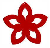 K2 Zawieszka KWIAT wiosna dekor ozdoba ażurowa cze