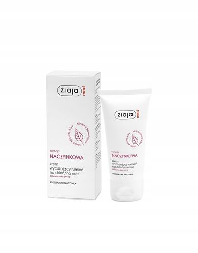 Krem do twarzy wyciszający rumień na dzień/na noc SPF 10 Ziaja Med 50 ml na Arena.pl