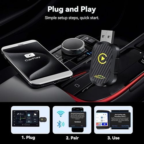 Bezprzewodowy adapter CarPlay Plug and Play na Arena.pl