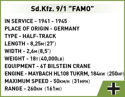 Klocki Sd.kfz. 9/1 Famo na Arena.pl