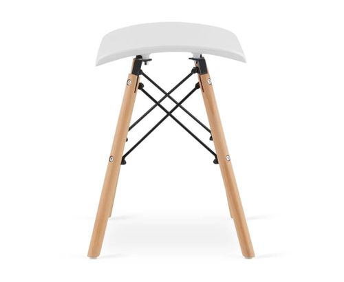 Taboret KORFU - biały x 4 na Arena.pl