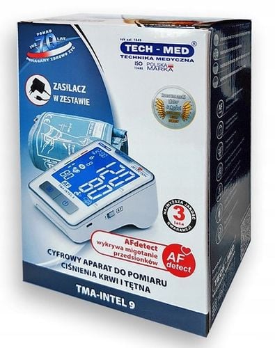 TECH-MED Ciśnieniomierz TMA-INTEL 9 wykrywa migotanie przedsionków 1 sztuka na Arena.pl