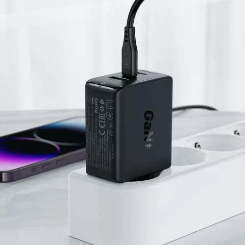 Acefast szybka ładowarka sieciowa GaN (2xUSB-C / USB-A) PPS / PD / QC4+ 65W na Arena.pl