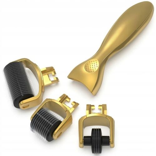 DERMA ROLLER WAŁEK MASAŻER DO MASAŻU CIAŁA TWARZY ROLOWANIA MEZOTERAPII 3x na Arena.pl