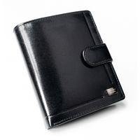 elegancki, pionowy portfel męski ze skóry naturalnej - rovicky