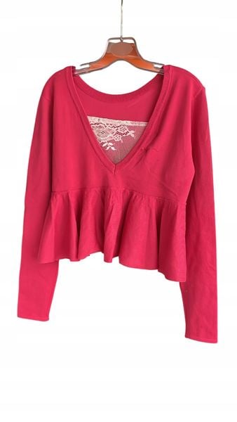 MYMO PULLOVER RÓŻOWY BLUZA M/L zdjęcie 2