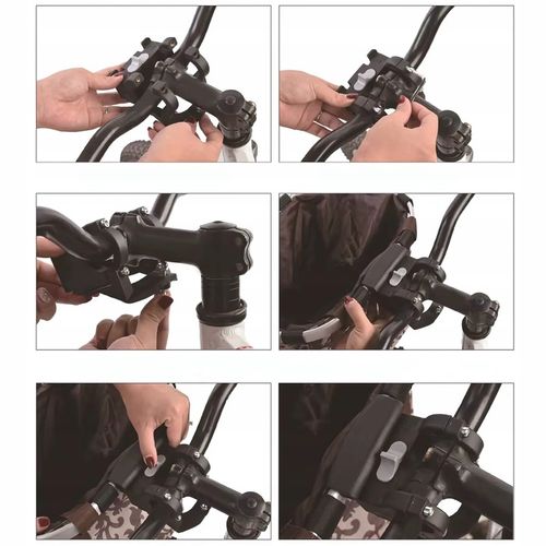 KOSZ ROWEROWY PRZEDNI KOSZYK NA KIEROWNICĘ UCHWYT TORBA SAKWA BRĄZOWY na Arena.pl