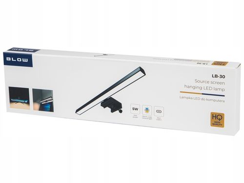 LAMPKA LED NA MONITOR EKRAN KOMPUTER REGULOWANA 3 BARWY KLIPS 48 DIOD USB-C na Arena.pl