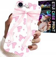 ETUI DO IPHONE 7 / 8 / SE2 - RÓŻOWE WSTAZKI WSTĄZKA MODNE WZORY CASE