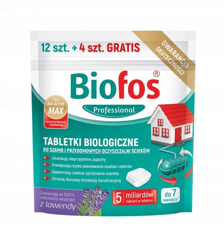 Tabletki biologiczne do szamba 12 + 4szt GRATIS na Arena.pl