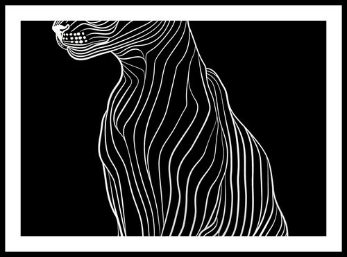 Plakat 59,4x42cm Minimalny Kontur na Arena.pl