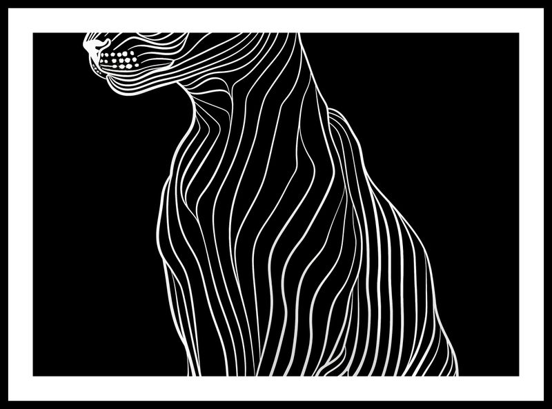 Plakat 59,4x42cm Minimalny Kontur zdjęcie 3