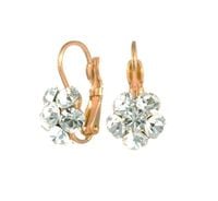 kolczyki kwiatek z kryształkami z kolekcji wedding dream (p11081au)