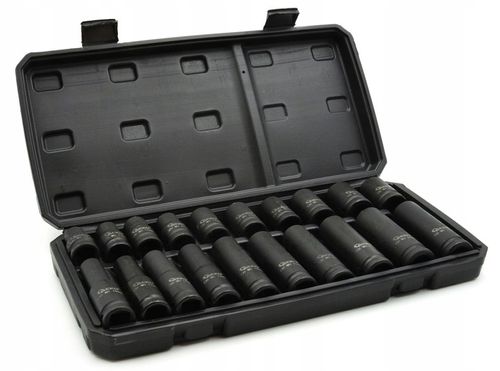 KLUCZ UDAROWY KOMPOZYTOWY PNEUMATYCZNY Z UDAREM DO KÓŁ 1560 Nm 1/2" ZESTAW na Arena.pl