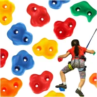 Kamienie wspinaczkowe uchwyty do wspinaczki dla dzieci duże kolorowe 10szt