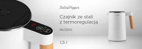 Czajnik elektryczny double wall 1,5 l biały RK3300 na Arena.pl