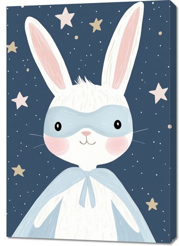 Obraz 70x100cm Wzory dla Dzieci, Chłopca Do Pokoju - Superkrólik na Arena.pl