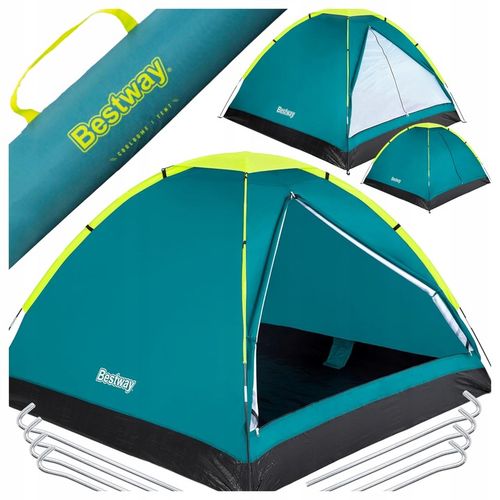 Namiot Turystyczny Kempingowy 2-3 Osobowy 210x210cm + Torba Bestway 68085 na Arena.pl