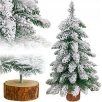 SZTUCZNA CHOINKA Z EFEKTEM ŚNIEGU MAŁA SOSNA ŚNIEŻNA DEKORACJA OZDOBA 60CM